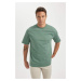 DEFACTO Oversize Fit Crew Neck Short Sleeve 100% Cotton T-shirt