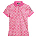 J.Lindeberg Tour Tech Print Womens Fuchsia Purple Polo košeľa