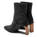 Calvin Klein Členková obuv Ankle Boot 70 Lth HW0HW02092 Čierna