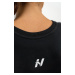 NEBBIA - Crop mikina GYM SPIRIT 483 (black) - NEBBIA