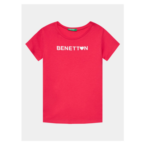 United Colors Of Benetton Tričko 3096C10H9 Ružová Regular Fit