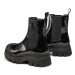 Calvin Klein Jeans Členková obuv s elastickým prvkom Chunky Combat Chelsea Boot YW0YW00855 Čiern