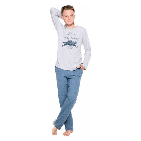 Chlapčenské pyžamo Kája šedé
