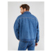 Calvin Klein Jeans Prechodná bunda 'Boxy'  modrá denim / biela