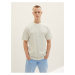 Krémové pánske vzorované tričko Tom Tailor Denim