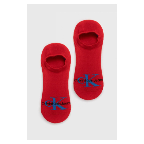 Ponožky Calvin Klein Jeans pánske, červená farba, 701218733
