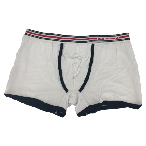 Pánske boxerky DGFBM30564 biela s pruhama - Dolce & Gabbana