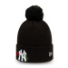 New Era MLB TWINE BOBBLE KNIT KIDS NEW YORK YANKEES Dievčenská zimná čiapka, čierna, veľkosť