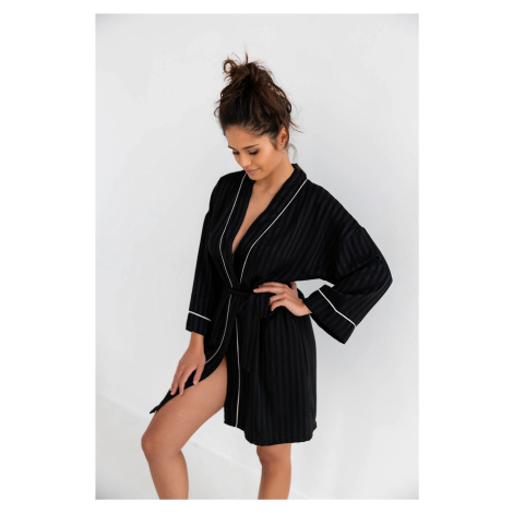 Black bathrobe Evita Black Sensis