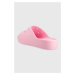 Šľapky Crocs Classic Platform Slide 208180.6S0-6S0, dámske, ružová farba, na platforme,