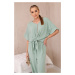 Women's set blouse + trousers - mint