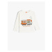 Koton T-Shirt Printed Long Sleeve Crew Neck Cotton