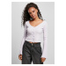 Women's sweater with cropped rib soft lilac