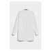 Košeľa Karl Lagerfeld Pleated Back Tunic Shirt White