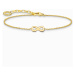 Thomas Sabo A2161-413-39-L19V Gold-plated náramek with infinity pendant