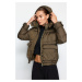Trendyol Khaki oversize odnímateľná vodoodpudivá bunda s kapucňou