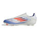 Juniorské kopačky Kopačky F50 League LL FG/MG IE0606 White with blue - Adidas bílá/modrá