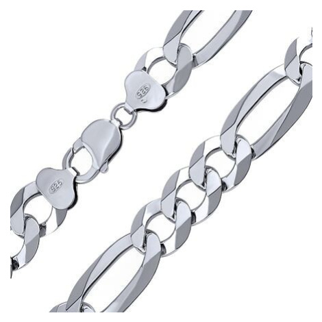 Silvego Strieborná masívna reťaz Figaro pre mužov 12,5 mm - rhodiovaná TTTA3P3006LN
