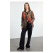 Trendyol Multicolored Tie Detailed Ethnic Patterned Oversize Wide Pattern Shirt