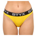 Women's thong Styx sports rubber yellow