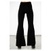 nohavice plátené KILLSTAR Mahina Velvet Bell Bottoms