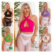 Sexy top Koucla Musthave Neckholder Crop Top white Einheitsgroesse