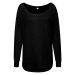 Mantis Predĺžené dámske tričko s dlhými rukávmi - Čierna