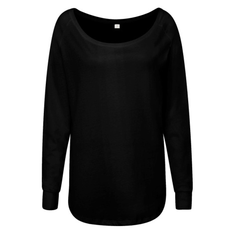 Mantis Predĺžené dámske tričko s dlhými rukávmi - Čierna