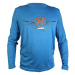 HAVEN Cyklistický dres s dlhým rukávom letný - NAVAHO II LONG - modrá/oranžová
