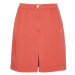 Tommy Hilfiger Krátke nohavice - TENCEL PLEATED PULL ON SHORT oranžové