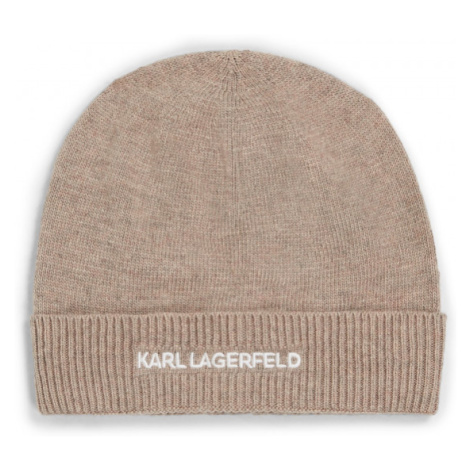 Čapica Karl Lagerfeld K/Essential Beanie Hnedá