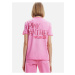 Ružové dámske tričko Desigual Pink Panther Smile