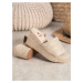 KYLIE FASHIONABLE FLIP-FLOPS ON THE COUD shades of brown and beige