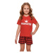 Krátké dívčí pyžamo model 15223163 červené 134/140 - DN Nightwear