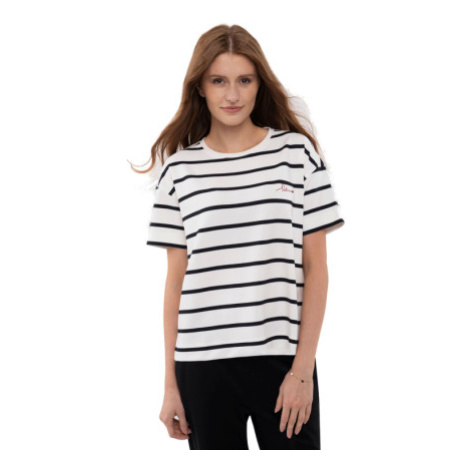 Dámske tričko s krátkym rukávom VOLCANO HELLO-100-WHITE