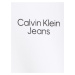 Biela pánska mikina s potlačou na chrbte Calvin Klein Jeans