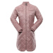 Women's quilted coat nax NAX LOZERA pale mauve
