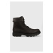 Semišové topánky BOSS Adley pánske, čierna farba, 50498357