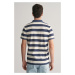 POLOKOŠEĽA GANT HEAVY WASHED STRIPED POLO EVENING BLUE