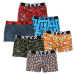 6PACK men's boxers Styx art sports rubber multicolored