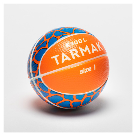 Detská penová minilopta na basketbal K100 veľkosť 1 oranžovo-modrá TARMAK