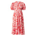 River Island Petite Košeľové šaty  ružová / červená / biela