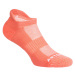 Športové ponožky RS 500 nízke 3 páry ružové, biele a zelené
