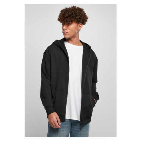 Bio hoodie with zipper in black Urban Classics