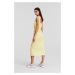 Šaty Karl Lagerfeld Gathered Stretch Dress Elfin Yellow