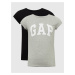 Farebné dievčenské tričká s logom GAP, 2ks