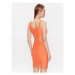 Calvin Klein Jeans Každodenné šaty J20J221463 Oranžová Slim Fit