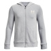 Under Armour RIVAL TERRY FZ HOODIE Juniorská mikina, sivá, veľkosť