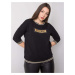 Black Oversized Cotton Sweatshirt