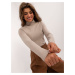 Beige women's turtleneck blouse SUBLEVEL